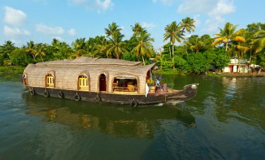 Houseboat on Kerala backwaters, India